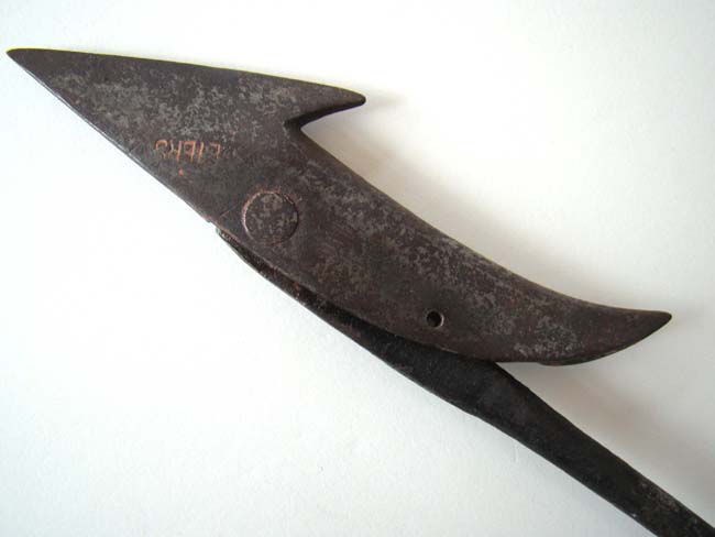 A Fine wrought iron Toggle Harpoon made by Ambrose Peters of New Bedford circa 1902